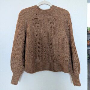 Sézane Scarlett Jumper Sweater in Camel/Tan